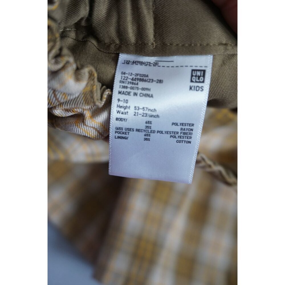 Uniqlo Kids Checkered Pleated Mini Skirt/ Skort, Size 9-10 - Picture 9 of 10